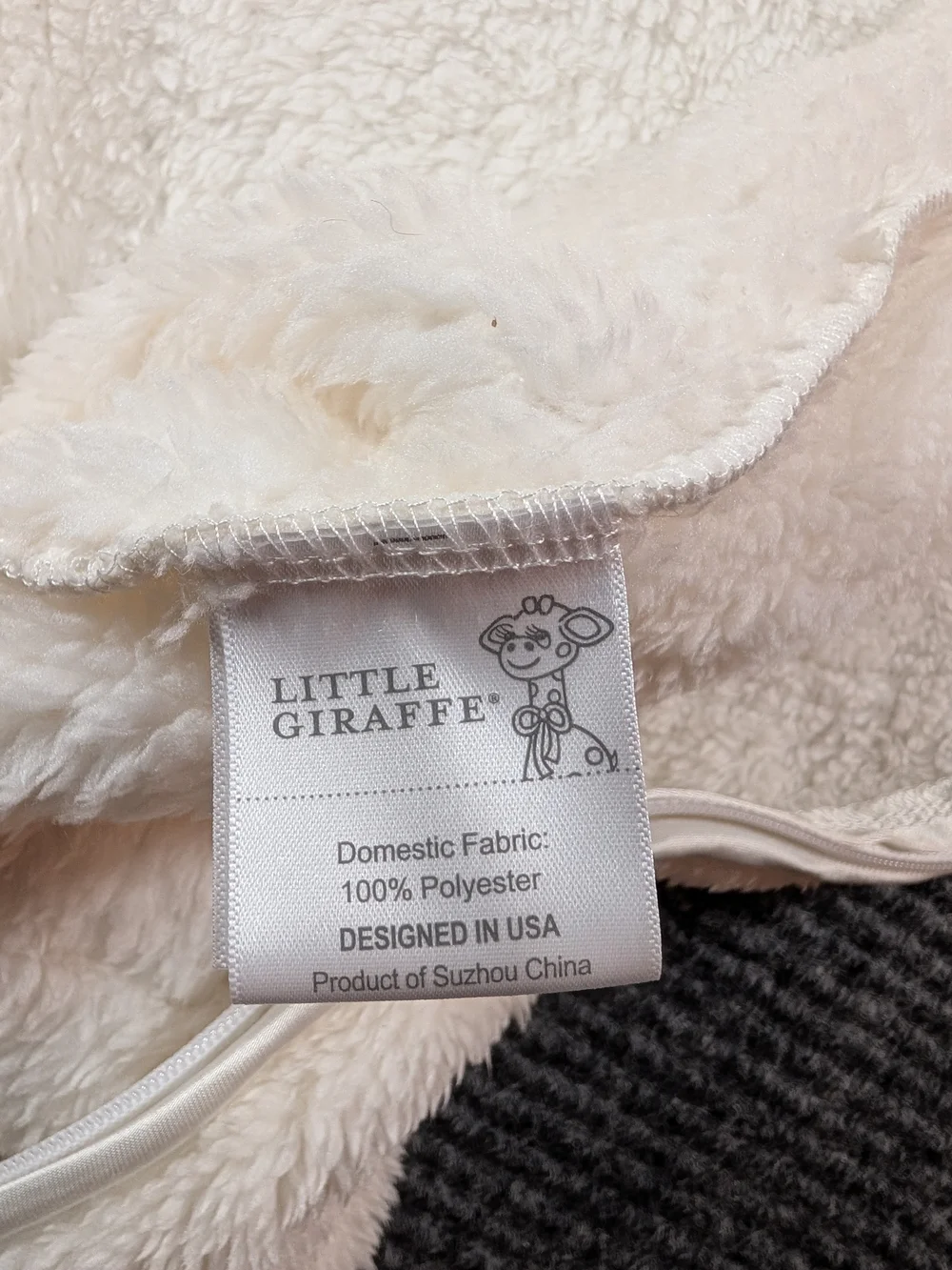 Little Giraffe Chinelle Dream Sack 0-6 Months Cream/Ivory Ultra Soft NWT